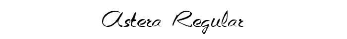 ASTERA Regular font